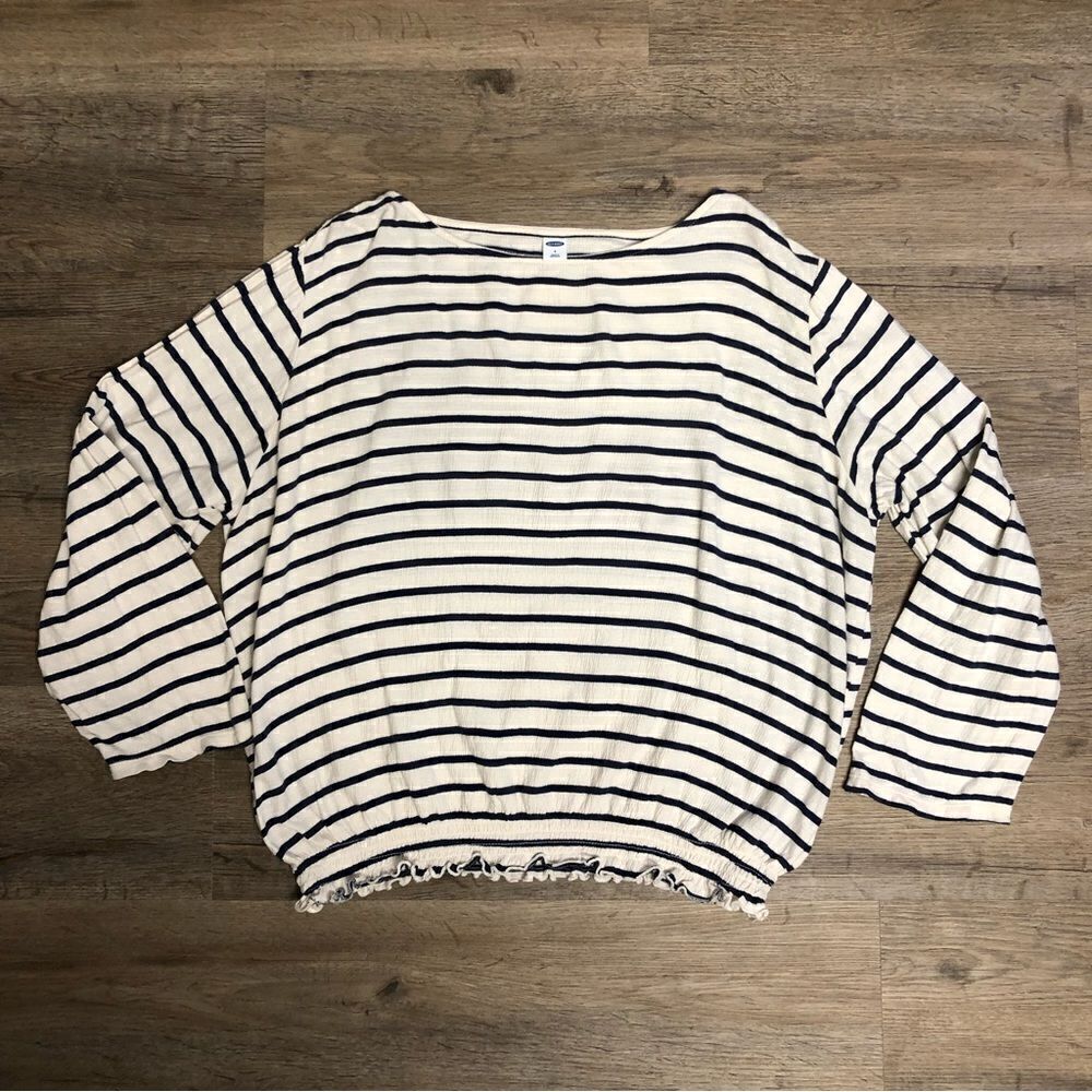 Old Navy Women’s Blue & Cream Blouse Size S